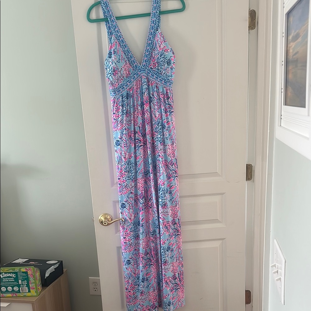Lilly Pulitzer Vibrant Blue and Pink Dress